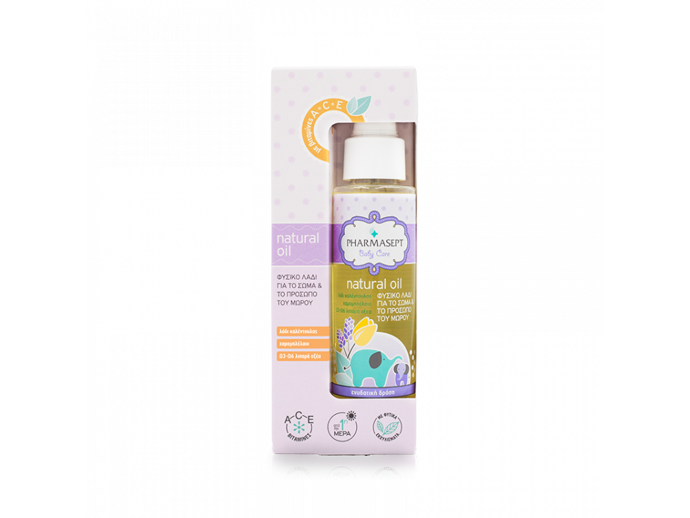 Pharmasept Tol Velvet Baby Natural Oil, Βρεφικό Βρεφικό Λάδι για Σώμα & Πρόσωπο, 100ml